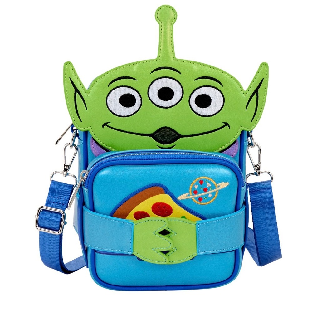 Loungefly Toy Story Alien Crossbuddies Crossbody Bag Blue NEW - Picture 1 of 10